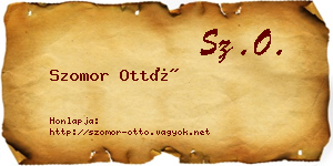 Szomor Ottó névjegykártya